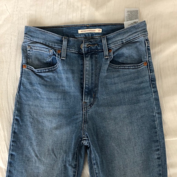 Levi’s mile high super skinny 27 - Picture 3 of 5